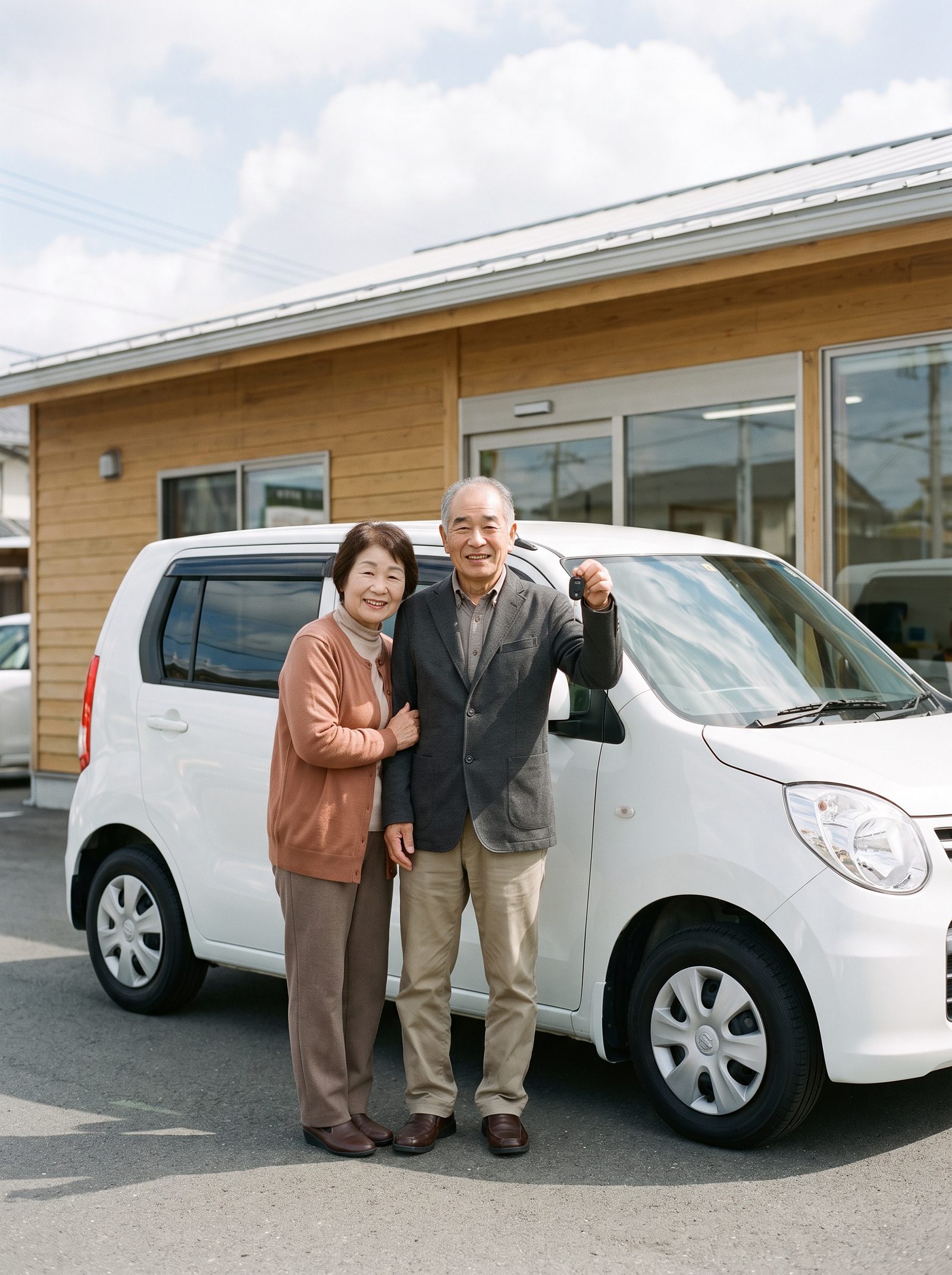 シニア夫婦の納車