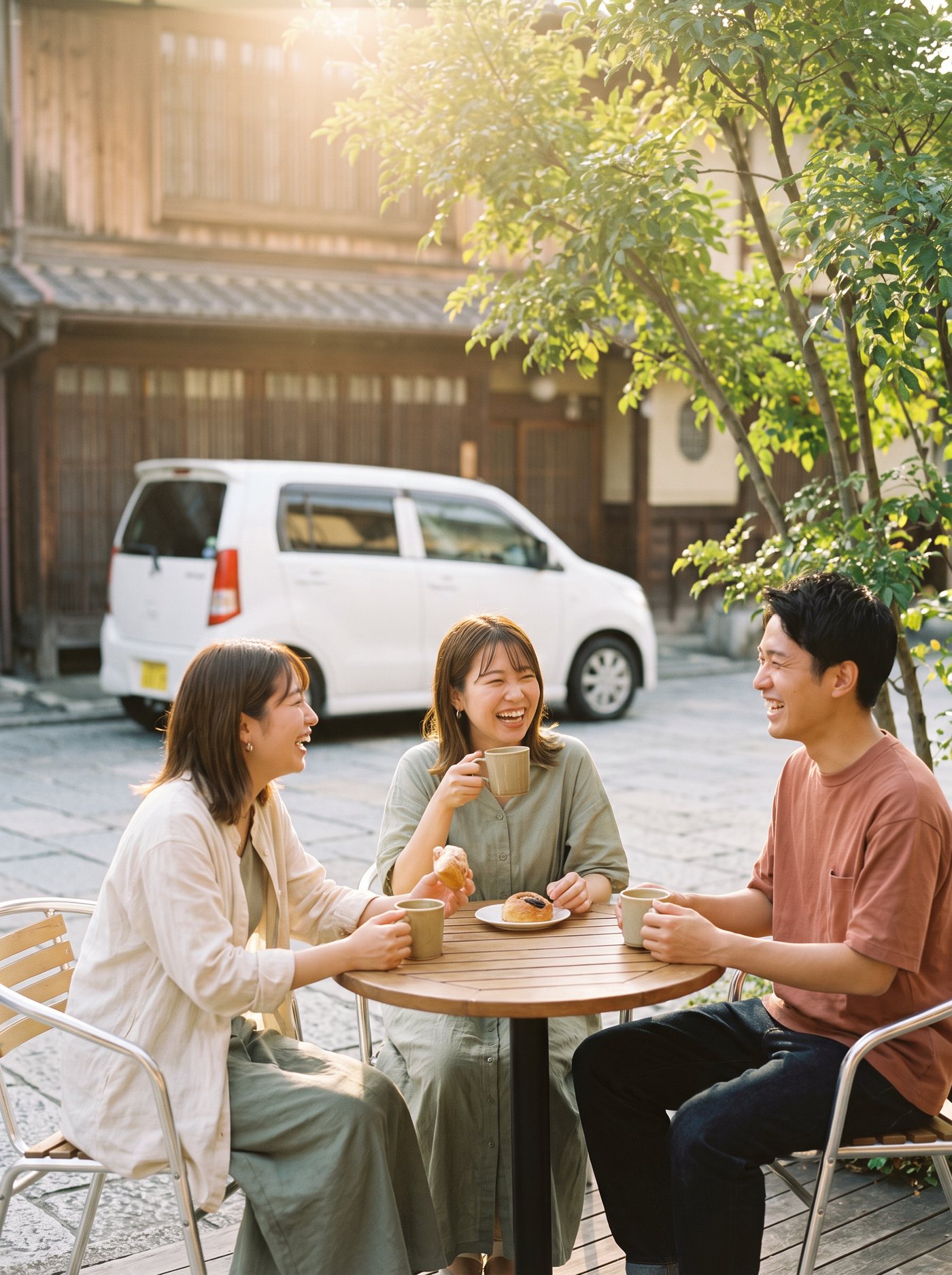 友達とカフェ
